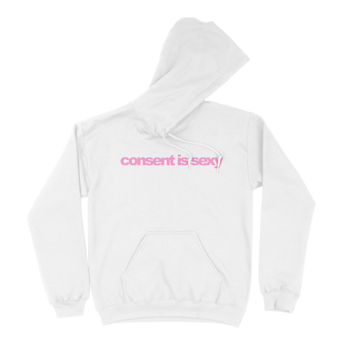 "consent is sexy" Hoodie (White)