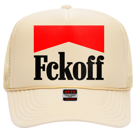 FCKOFF x Marb. Trucker Hat (Tan)