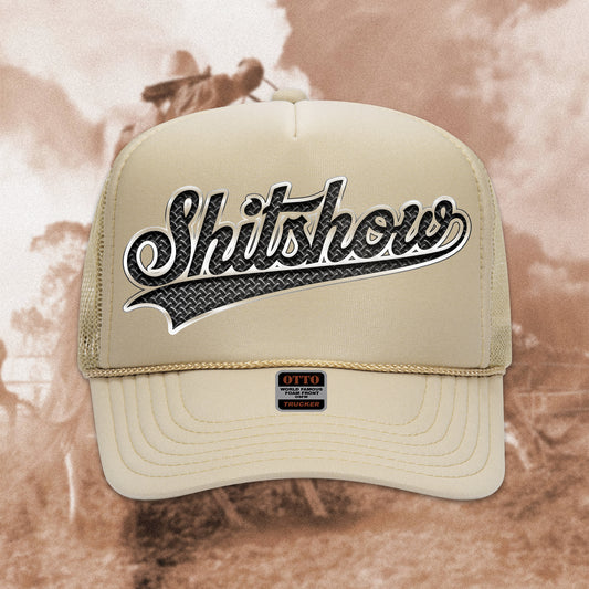 "Shitshow" Trucker Hat (Khaki)