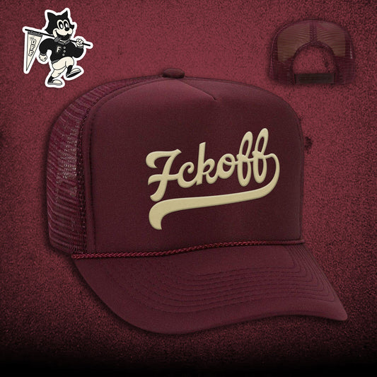 FCKOFF University Trucker Hat (Maroon)